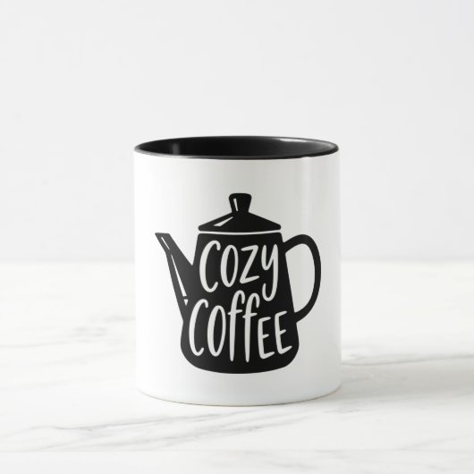 Gemütlicher Kaffeebecher Tasse (Zentrum)