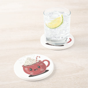 Gemütlicher Kakao Süßer Kawaii Heiße Schokolade We Getränkeuntersetzer
