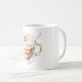 Gemütlicher Kakaoschneeflocke Kaffeetasse (VorderseiteRechts)