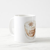 Gemütlicher Kakaoschneeflocke Kaffeetasse (Vorderseite Links)
