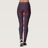 Gemütlicher Kamin Einfach Kariert Leggings (Rückseite)