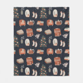 Gemütlicher Kamin Fleecedecke (Vorderseite)