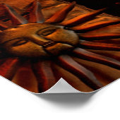 Gemütlicher Kamin Poster (Ecke)