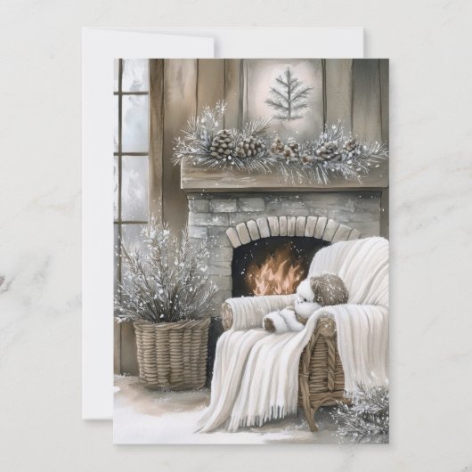 Gemütlicher Kamin Weihnachten (Vorderseite)