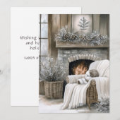 Gemütlicher Kamin Weihnachten (Vorne/Hinten)