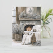 Gemütlicher Kamin Weihnachten (Stehend Vorderseite)