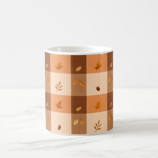 Gemütlicher Karierter Charme Kaffeetasse (Mittel)