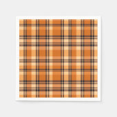 Gemütlicher Karierter Herbst Herbst Erntedank Serviette (Vorderseite)