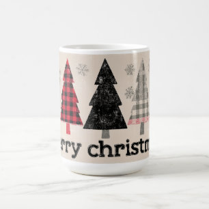 🎄 Gemütlicher Karo-Weihnachtstassen-Zauber! ☕❄️ Kaffeetasse