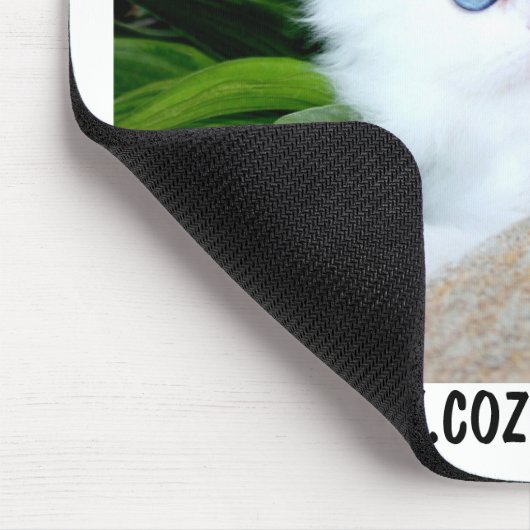 Gemütlicher Kätzchen-Himmel auf Erde Mousepad (Ecke)