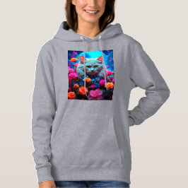 Gemütlicher Katzenstil mit Hoodie