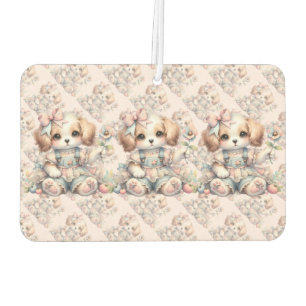 Gemütlicher Kawaii Cottagecore Farmcore Welpen-Sti Autolufterfrischer