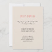 Gemütlicher Komfort bei Virtual Wedding mit Zuhaus Einladung (Rückseite)