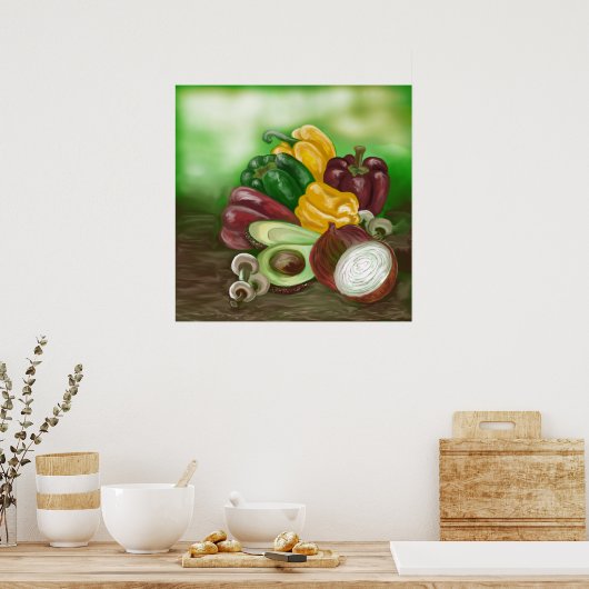 GEMÜTLICHER KUNST POSTER (Küche)