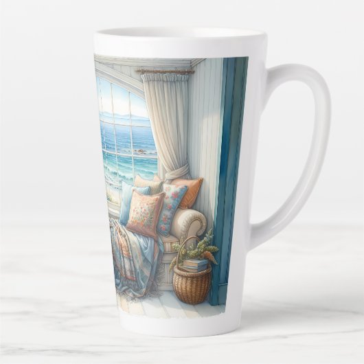 Gemütlicher Küstenfenstersitz Cottagecore Milchtasse (Rechts)