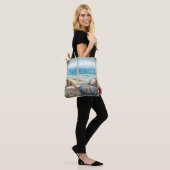 Gemütlicher Küstenfenstersitz Cottagecore Tasche (Am Model)
