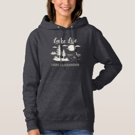 Gemütlicher Lake Life Name Hoodie