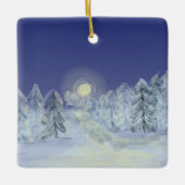 Gemütlicher Landschaftsschmuck Keramikornament (Vorderseite)