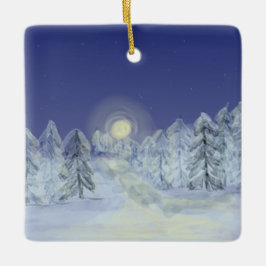 Gemütlicher Landschaftsschmuck Keramikornament