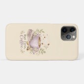 Gemütlicher Lavendel-Wasserfarbe-Kaffee Case-Mate iPhone Hülle (Rückseite (Horizontal))