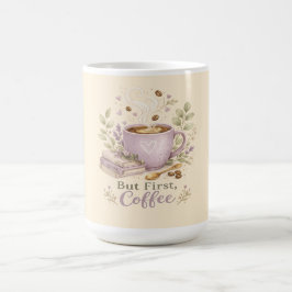 Gemütlicher Lavendel-Wasserfarbe-Kaffee Kaffeetasse