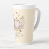 Gemütlicher Lavendel-Wasserfarbe-Kaffee Milchtasse (Rechte Ecke)