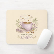 Gemütlicher Lavendel-Wasserfarbe-Kaffee