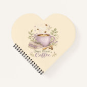 Gemütlicher Lavendel-Wasserfarbe-Kaffee Notizblock (Vorderseite)
