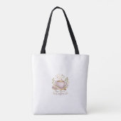 Gemütlicher Lavendel-Wasserfarbe-Kaffee Tasche (Rückseite)