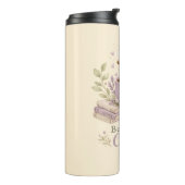 Gemütlicher Lavendel-Wasserfarbe-Kaffee Thermosbecher (Nach links gedreht)