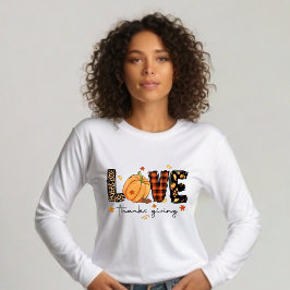Gemütlicher Liebe Erntedank T-Shirt