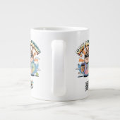 Gemütlicher Morgencafe-Becher Jumbo-Tasse (Rückseite)