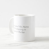 Gemütlicher Mysterienleser Kaffeetasse (Vorderseite Links)