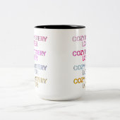 Gemütlicher Mystery Reader Zweifarbige Tasse (Mittel)