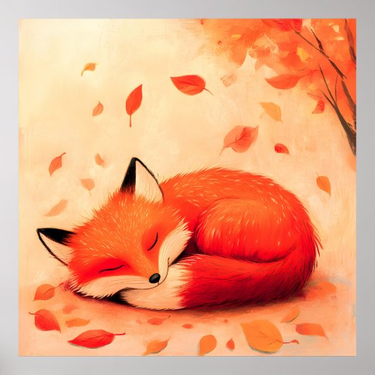 Gemütlicher Niederwald Schlaffox Poster (Vorne)