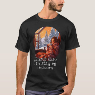 Gemütlicher Ort in der Wintersaison mit warmen Dri T-Shirt