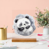 Gemütlicher Panda Acrylschild (Hochzeit)