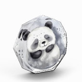 Gemütlicher Panda Fotoblock (Links)