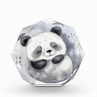 Gemütlicher Panda Fotoblock