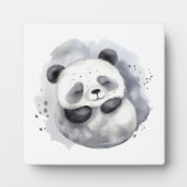 Gemütlicher Panda Fotoplatte (Vorderseite)