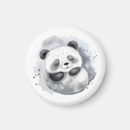 Gemütlicher Panda Magnet (Vorne)