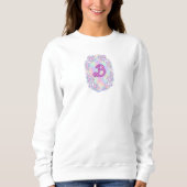 Gemütlicher Pastell-Einhorn-Fliesepullover Sweatshirt (Vorderseite)