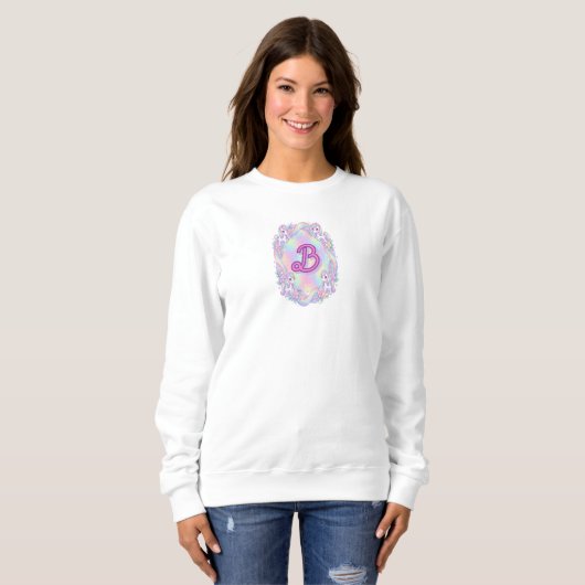 Gemütlicher Pastell-Einhorn-Fliesepullover Sweatshirt (Vorne ganz)