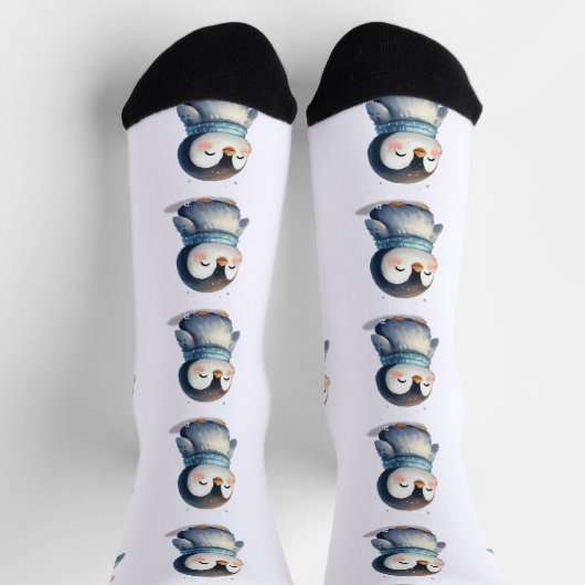 Gemütlicher Penguin - Crew Socken (Oben)