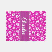 Gemütlicher Pfosten Personalisierter Dogendecke dr Fleecedecke (Vorderseite (Horizontal))