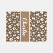 Gemütlicher Pfosten Personalisierter Dogendecke dr Fleecedecke (Vorderseite (Horizontal))