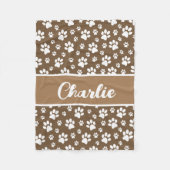 Gemütlicher Pfosten Personalisierter Dogendecke dr Fleecedecke (Vorderseite)