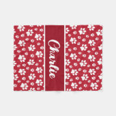 Gemütlicher Pfosten Personalisierter Dogendecke dr Fleecedecke (Vorderseite (Horizontal))