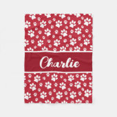 Gemütlicher Pfosten Personalisierter Dogendecke dr Fleecedecke (Vorderseite)