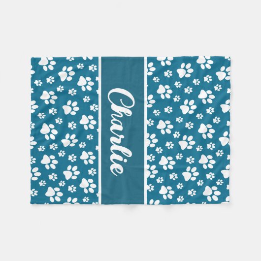 Gemütlicher Pfosten Personalisierter Dogendecke dr Fleecedecke (Vorderseite (Horizontal))